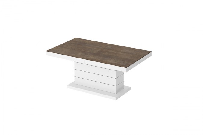 MATERA LUX coffee table (high gloss/super matt/wood-like decor)